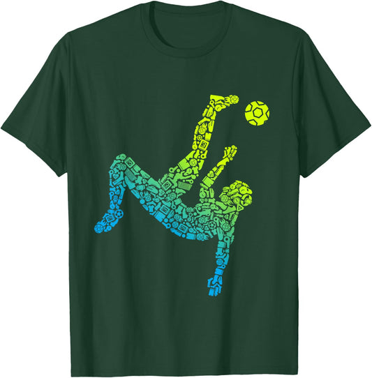 Soccer Player Futbol Team Kids Men Boys Soccer T-Shirt - T-Shirt | Forest