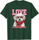 Cute Shichon ShihTzu Poodle Mix Fluffy Valentine Puppy T-Shirt - T-Shirt | Forest