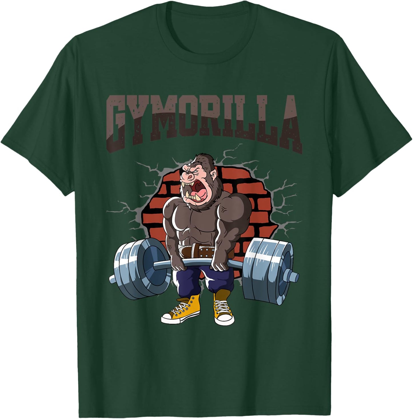 Fitness Gorilla GYMORILLA Deadlift Workout Training Gym T-Shirt - T-Shirt | Forest