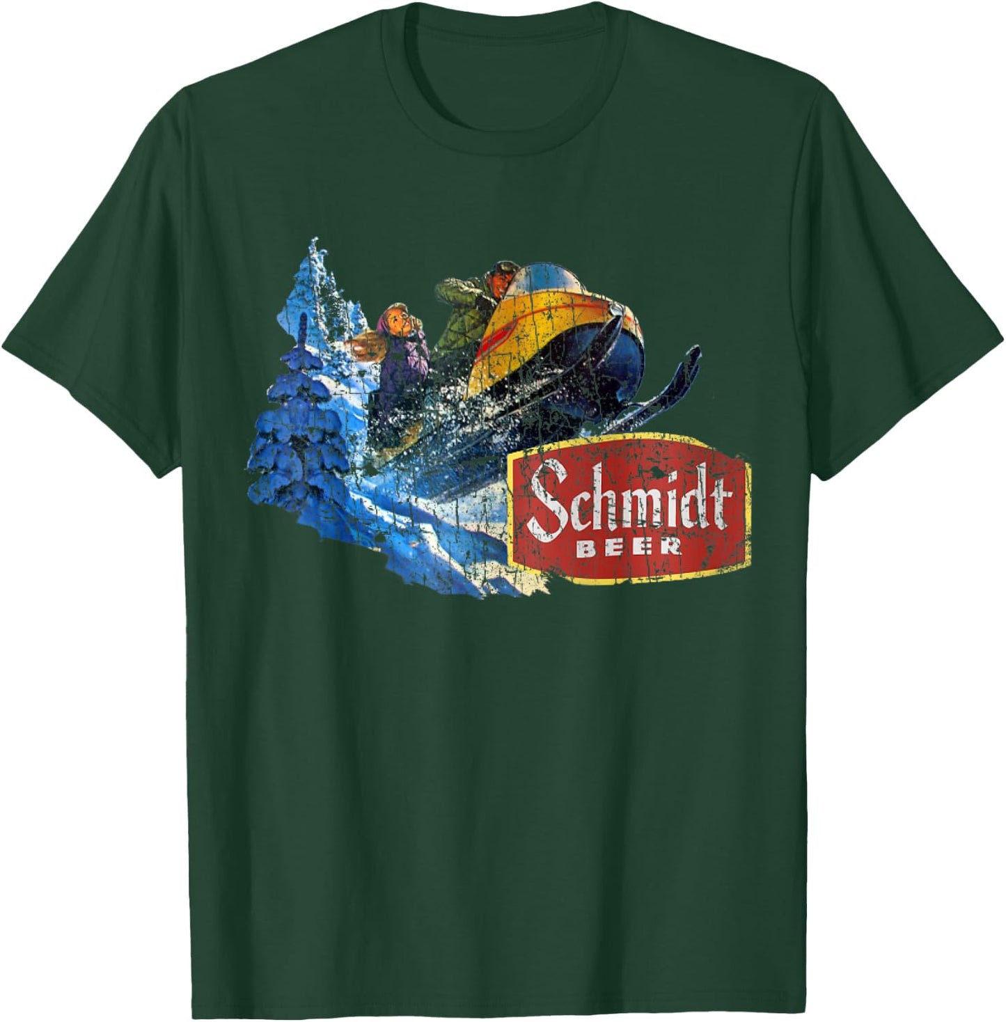 Schmidt Beer Snowmobile T-Shirt - T-Shirt | Forest