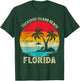 Family Vacation Vintage Retro Florida Treasure Island Beach Men Women Girls Kids T-Shirt - T-Shirt | Forest