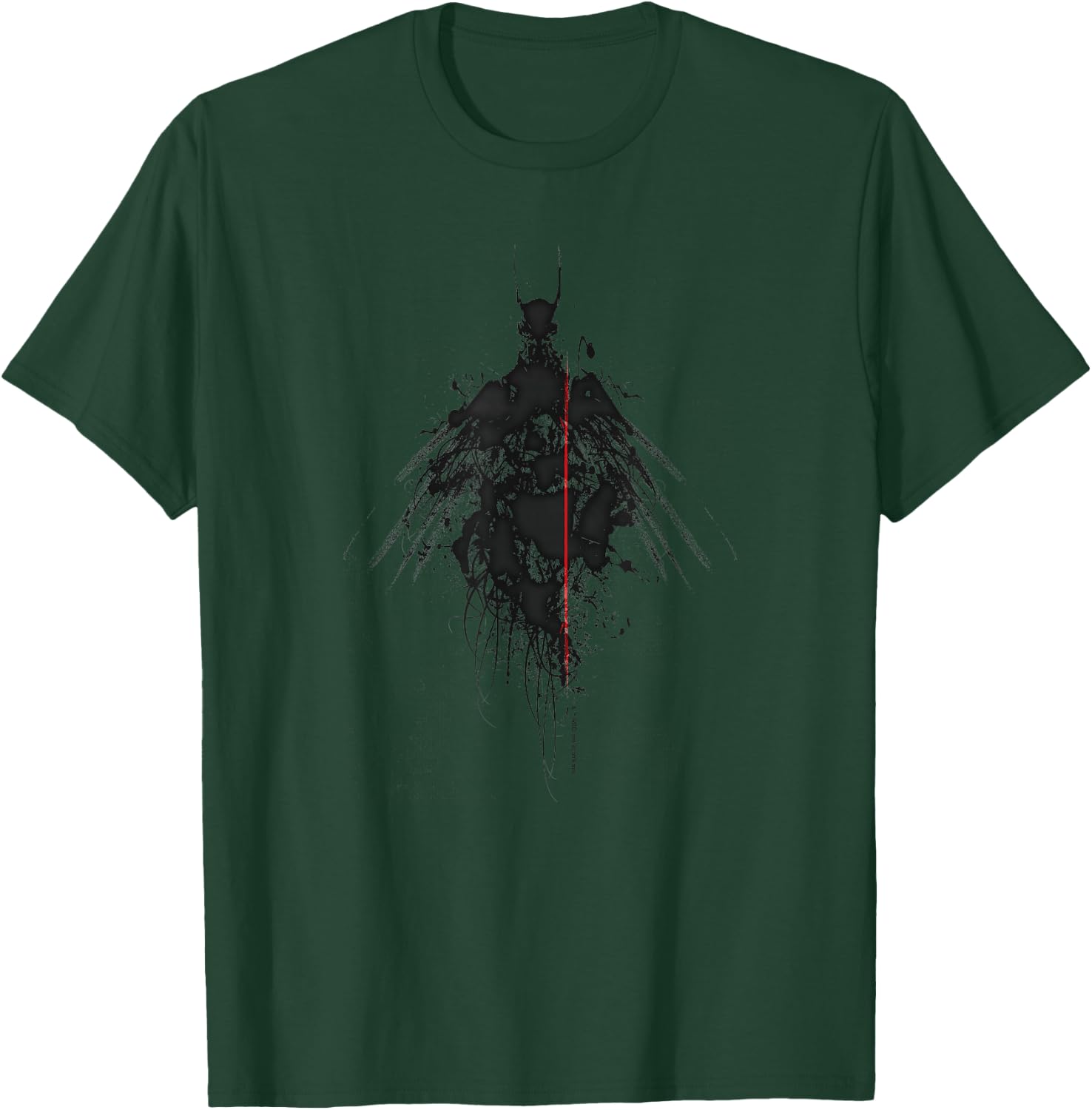 WB100 DC Comics Batman Classic Dark Knight Ink Portrait T-Shirt - T-Shirt | Forest