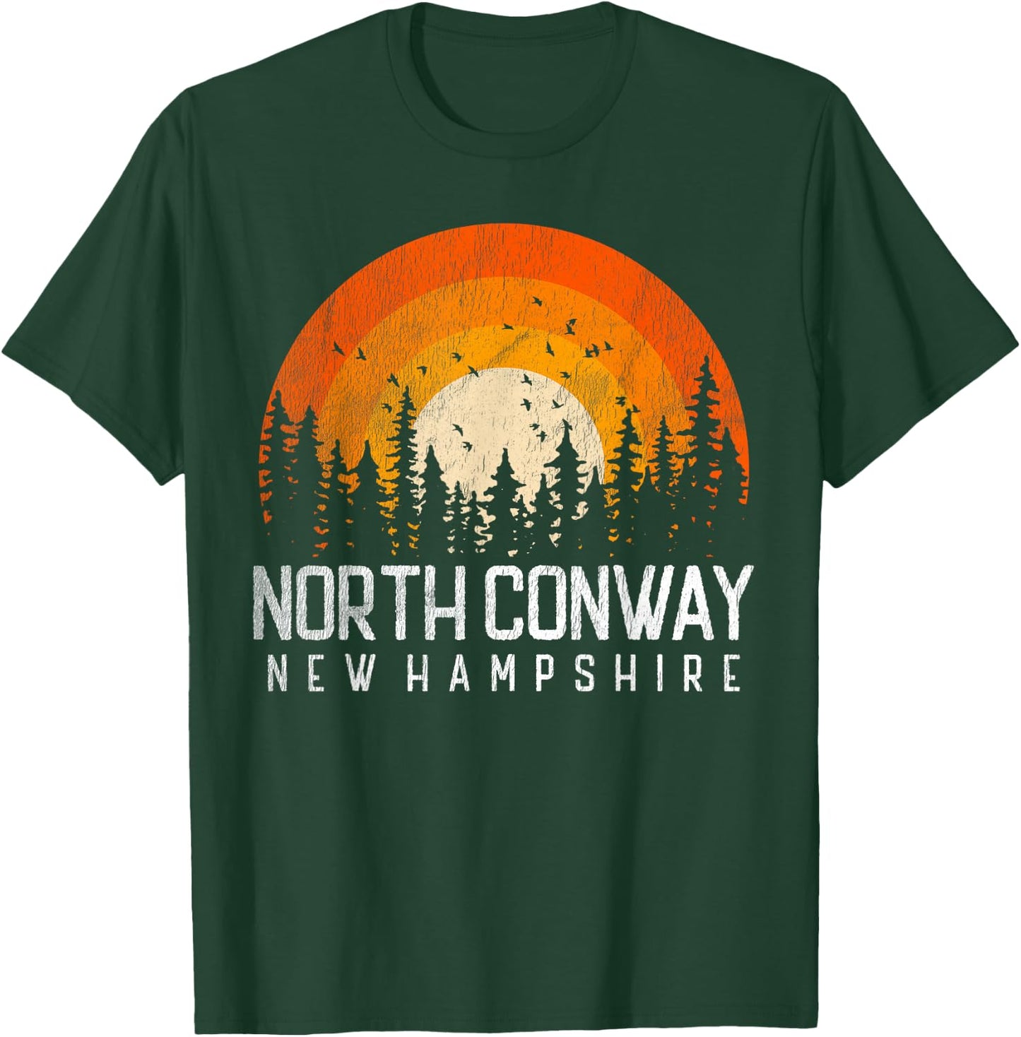North Conway New Hampshire NH Shirt Vintage 70s 80s Retro T-Shirt - T-Shirt | Forest