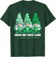Traumatic Brain Injury Awareness Month Green Ribbon Gnomies T-Shirt - T-Shirt | Forest