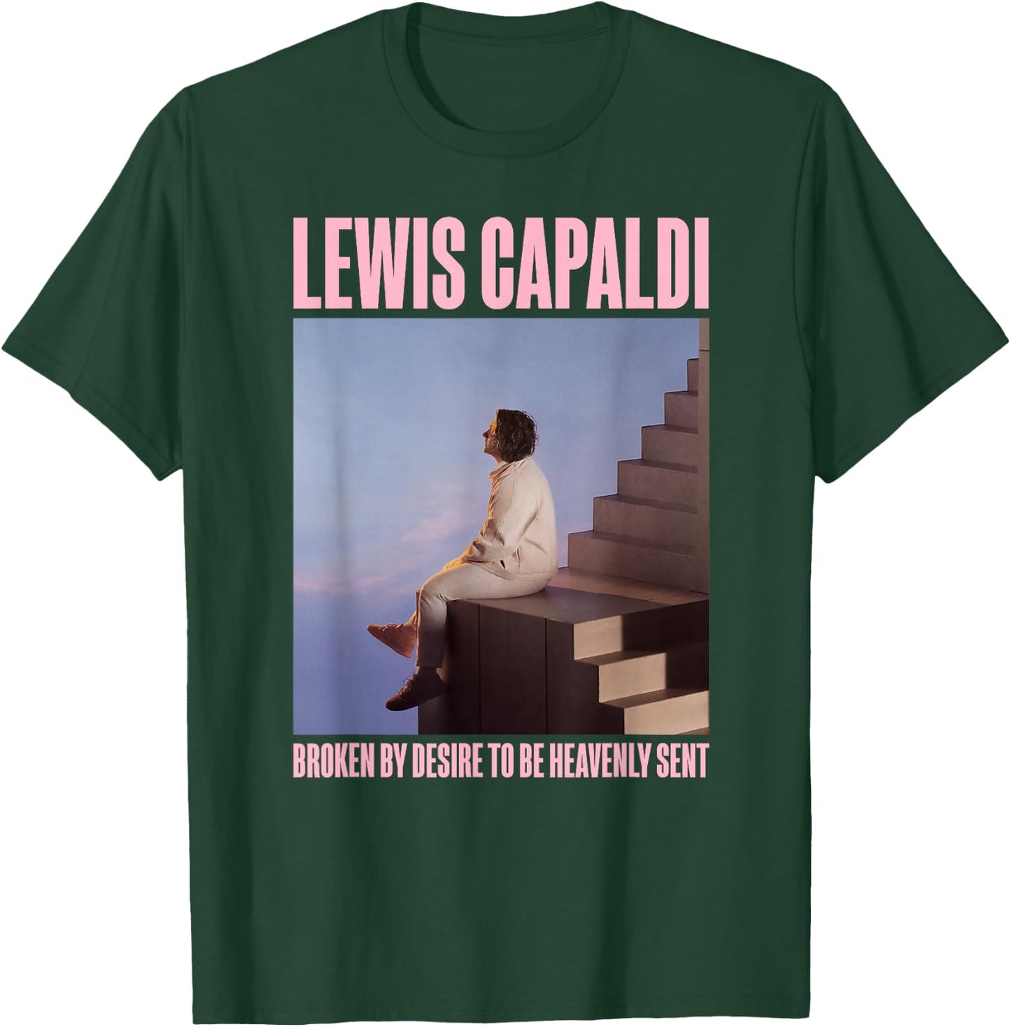 Lewis Capaldi – Album Photo On Heather Blue T-Shirt - T-Shirt | Forest