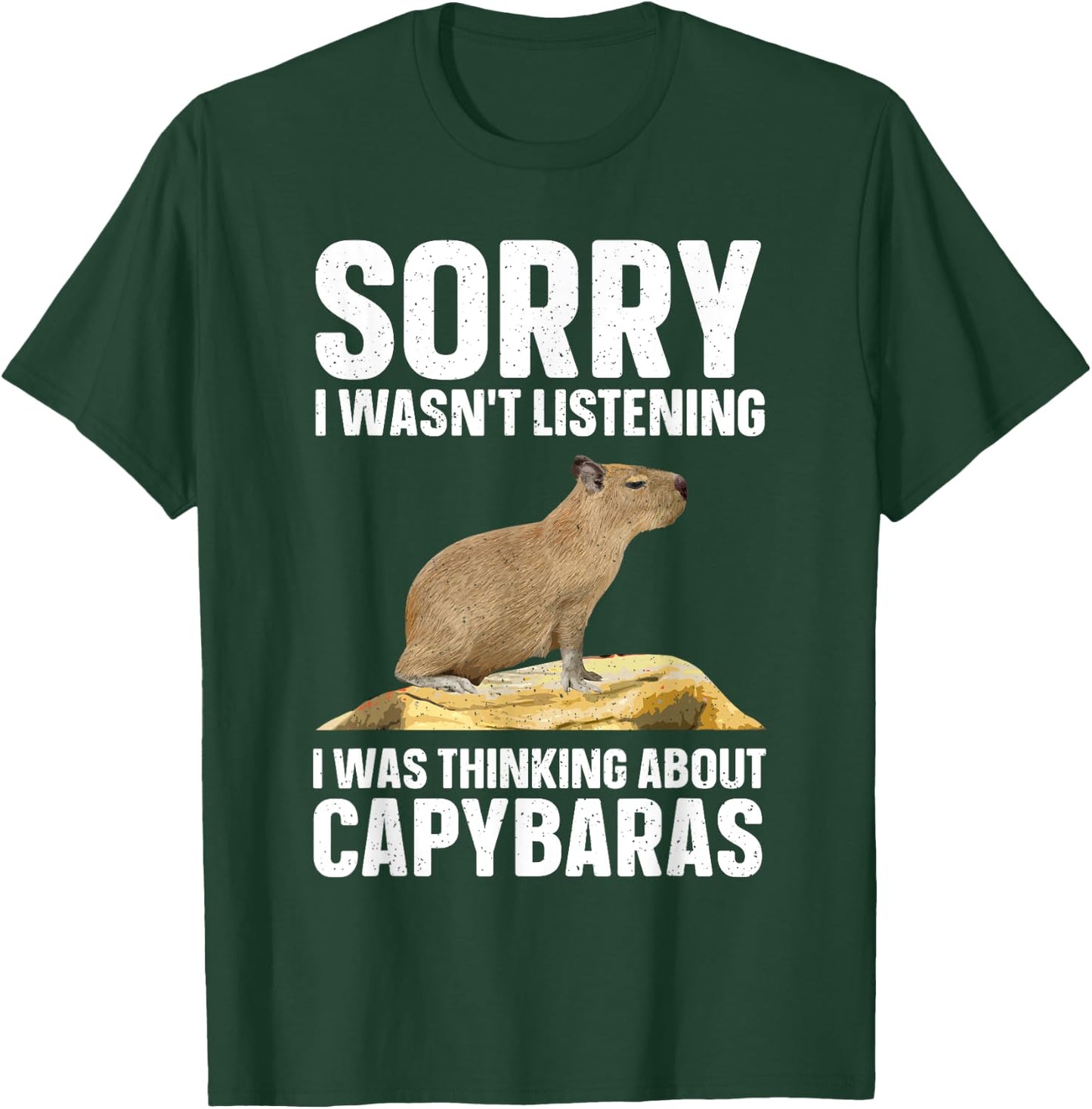 Best Capybara Design Women Kids Pet Rodent Capybara T-Shirt - T-Shirt | Forest