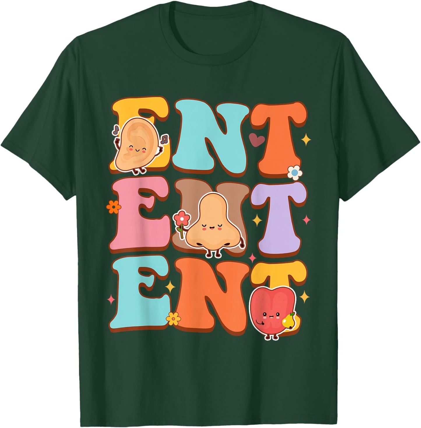 Otolaryngologist Otolaryngology Doctor ENT Ear Nose Throat T-Shirt - T-Shirt | Forest