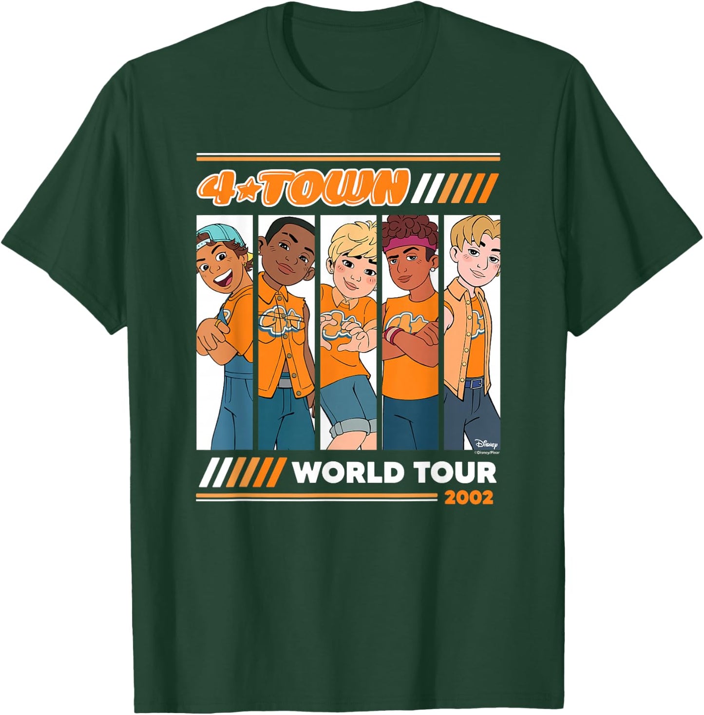 Turning Red - 4 Town 2002 Tour T-Shirt - T-Shirt | Forest