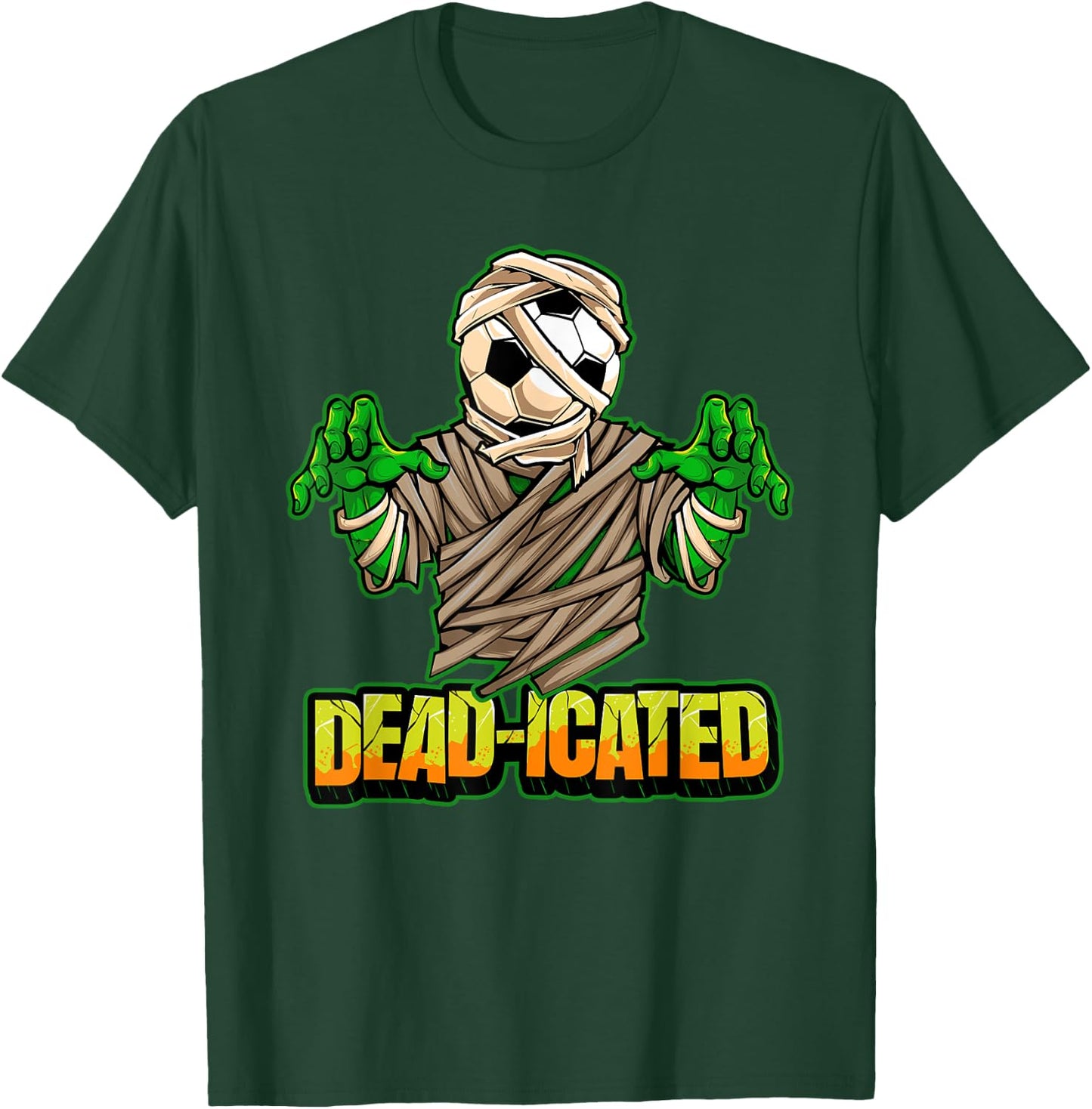 Zombie Soccer Player Scary Soccer Halloween T-Shirt - T-Shirt | Forest