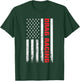 Drag Racing Race Car Driver USA Flag Racing Enthusiast T-Shirt - T-Shirt | Forest