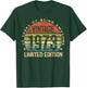 50 Year Old Gifts Vintage 1973 Limited Edition 50th Birthday T-Shirt - T-Shirt | Forest