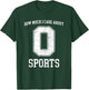How much I Care About Sports - Zero - Funny Sports T-Shirt - T-Shirt | Forest