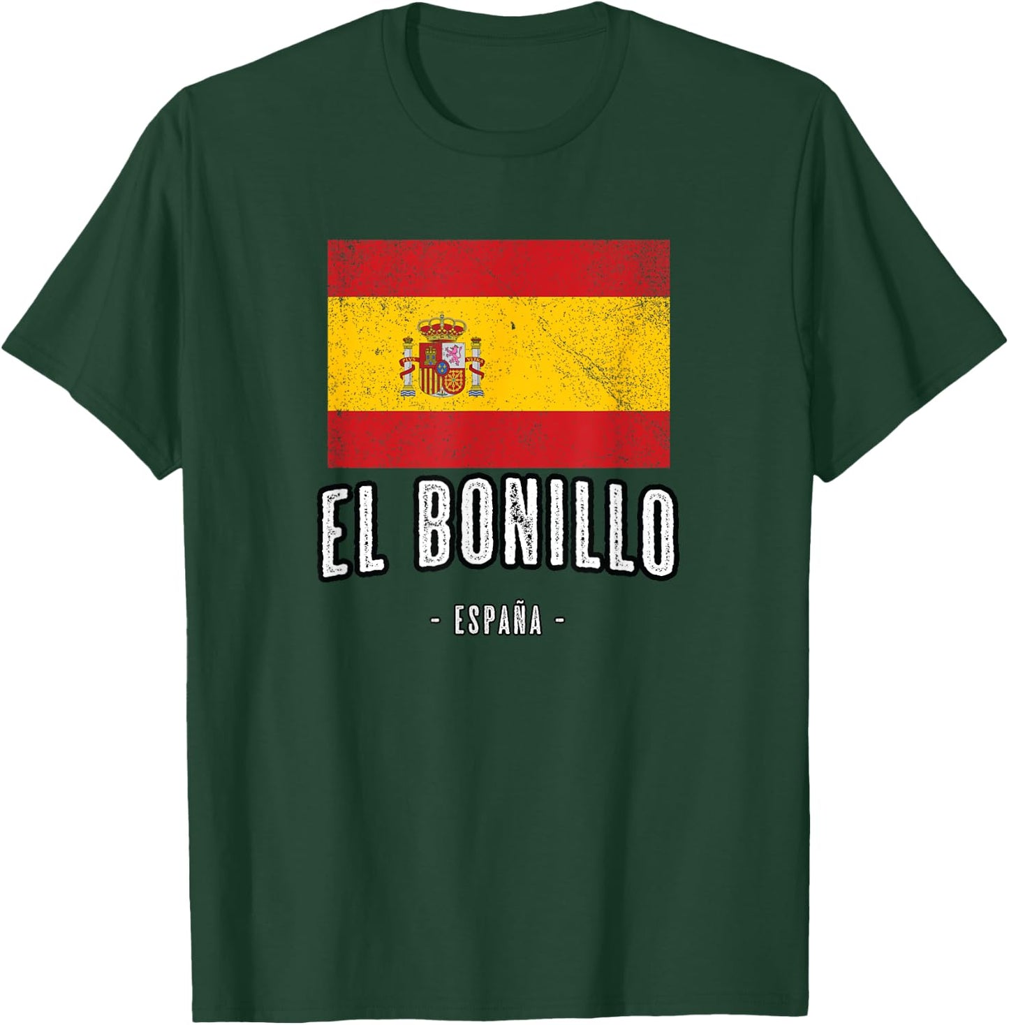 El Bonillo Spain | ES Flag, City - Bandera Ropa T-Shirt - T-Shirt | Forest