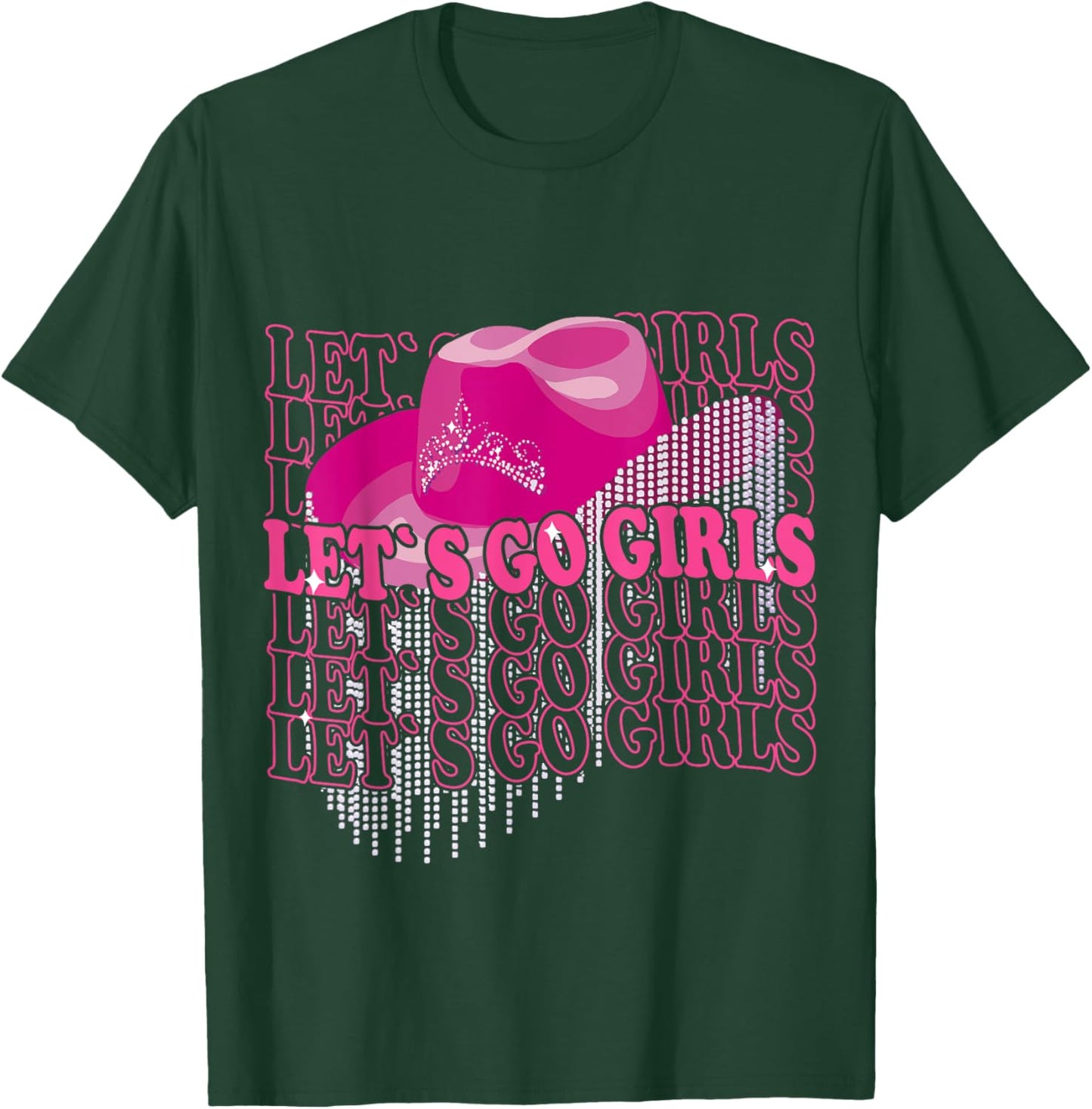 Let´s Go Girls - Country Southern Western Leopard Cow T-Shirt - T-Shirt | Forest