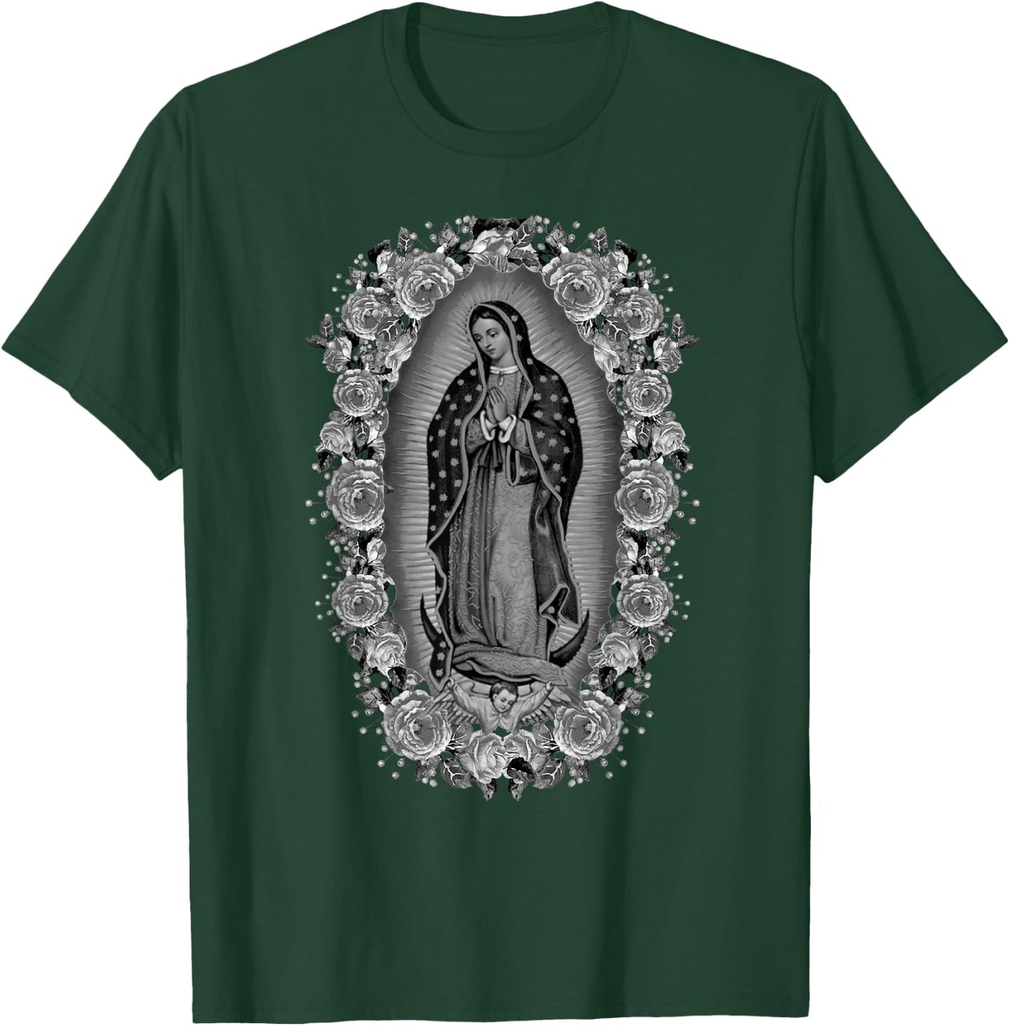 Our Lady Virgen De Guadalupe Virgin Mary T-Shirt - T-Shirt | Forest