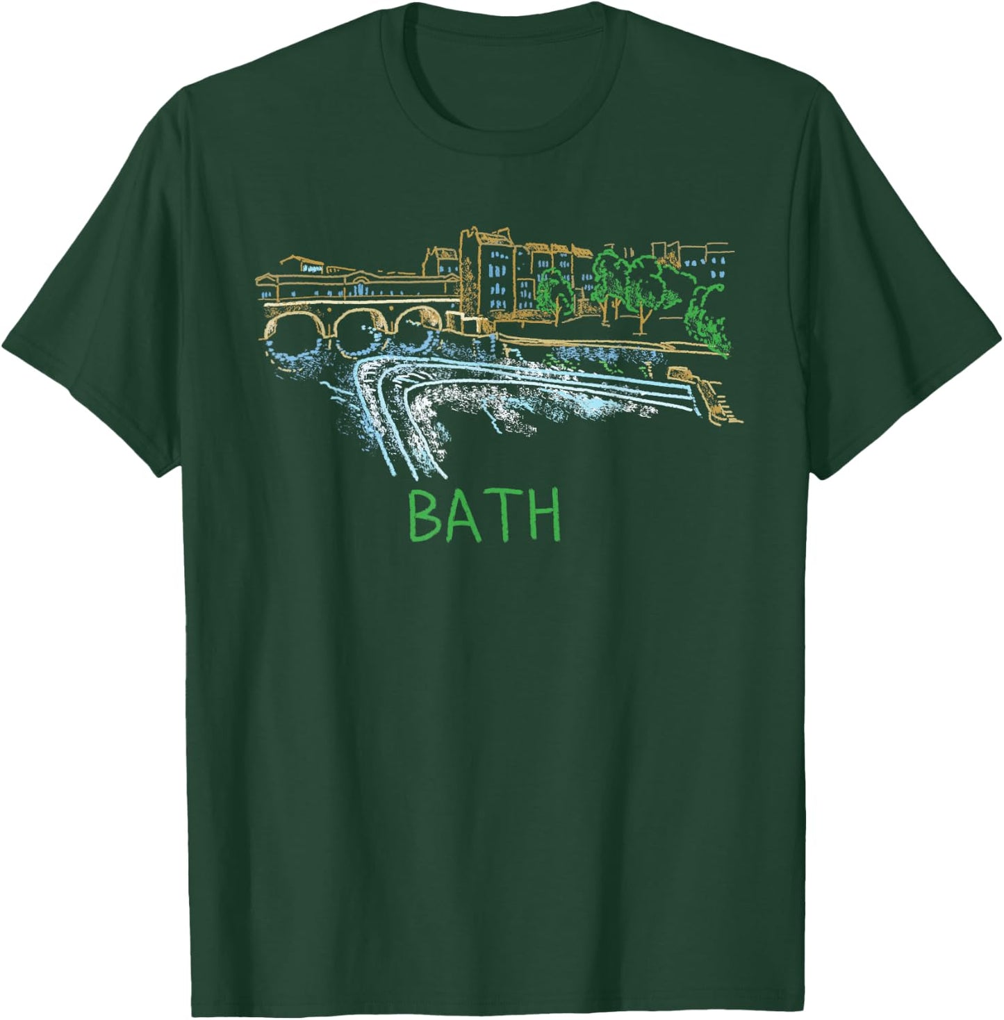 Bath City England UK souvenir gift women T-Shirt - T-Shirt | Forest