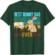 Best Bunny Dad Ever Vintage Eighties Style Retro Distressed T-Shirt - T-Shirt | Forest