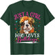 Just A Girl Who Loves Bulldogs Dog Girls T-Shirt - T-Shirt | Forest