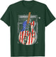 American Flag Guitar 4th of July Guitarist USA Country Music T-Shirt - T-Shirt | Forest