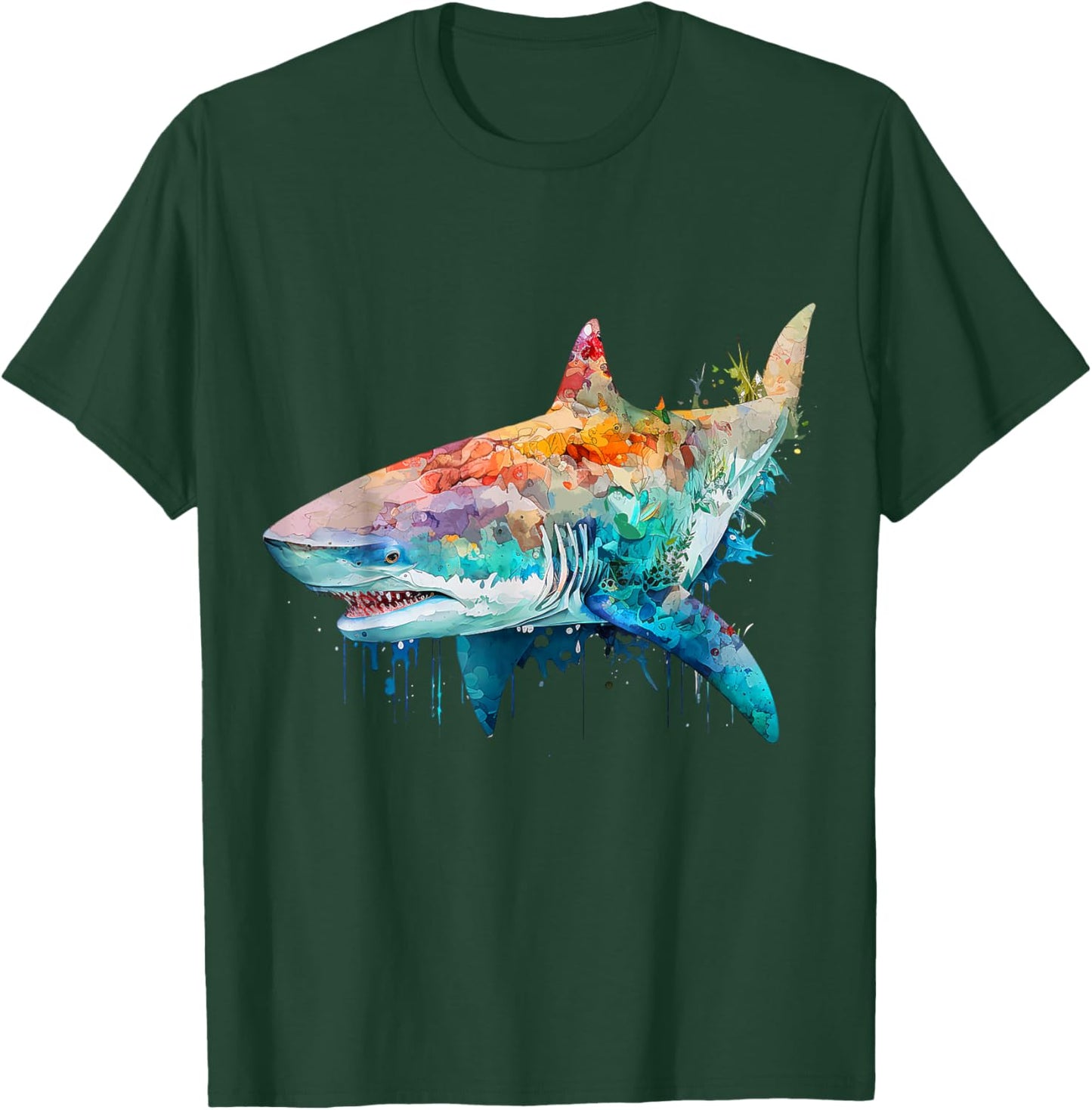 Shark Beach Lover Ocean Animal Graphic Novelty T-Shirt - T-Shirt | Forest
