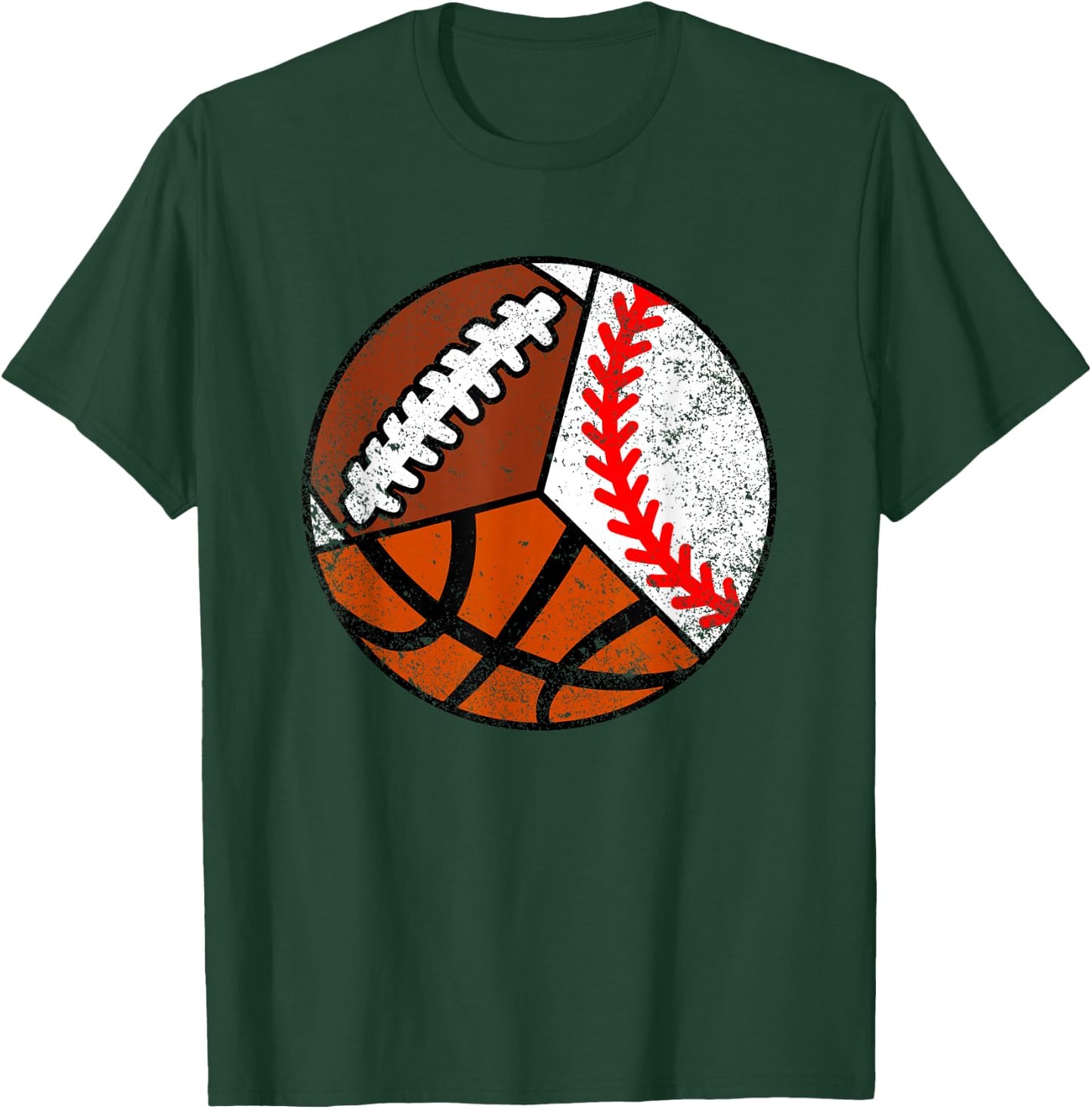 Football Baseball Basketball Player Funny Ball Sport T-Shirt - T-Shirt | Forest