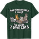 The More People I Meet The More I Love Kitten Lover Cat Men Women Girls Kids T-Shirt - T-Shirt | Forest