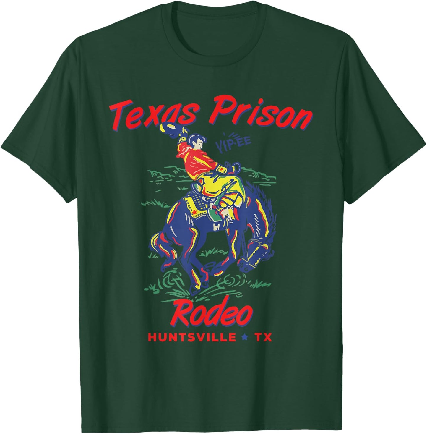 Texas Prison Rodeo Shirt, Western Cowboy T-Shirt - T-Shirt | Forest