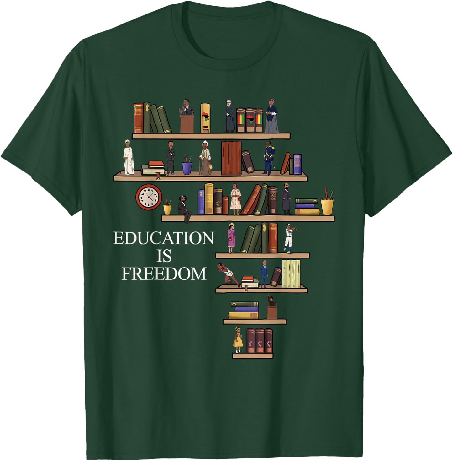 Black History Month Black Leaders African American Pride T-Shirt - T-Shirt | Forest