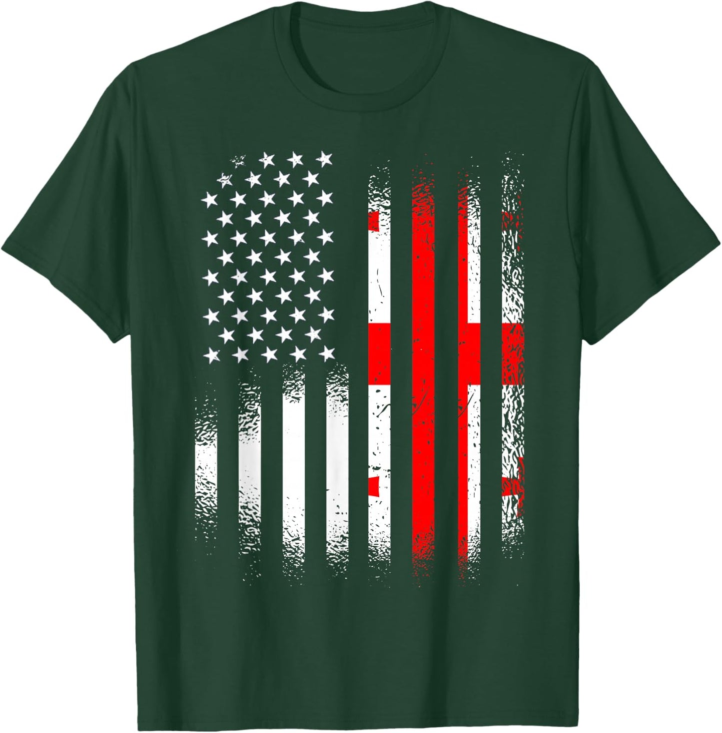 Georgian American Heritage Month Georgia Patriot Grown T-Shirt - T-Shirt | Forest