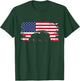 American Flag Quad ATV Apparel - Off Road ATV T-Shirt - T-Shirt | Forest