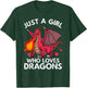 Cool Dragon Girls Dragons Mythical Dragon Lovers T-Shirt - T-Shirt | Forest