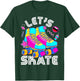 Let's Skate Retro Roller Skate Roller Derby Girls T-Shirt - T-Shirt | Forest