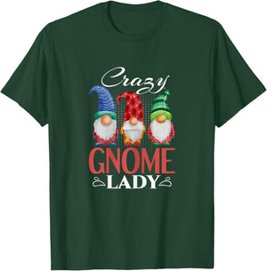 Gnome Shirt Funny Garden Gnome Lover Crazy Gnome Lady T-Shirt - T-Shirt | Forest