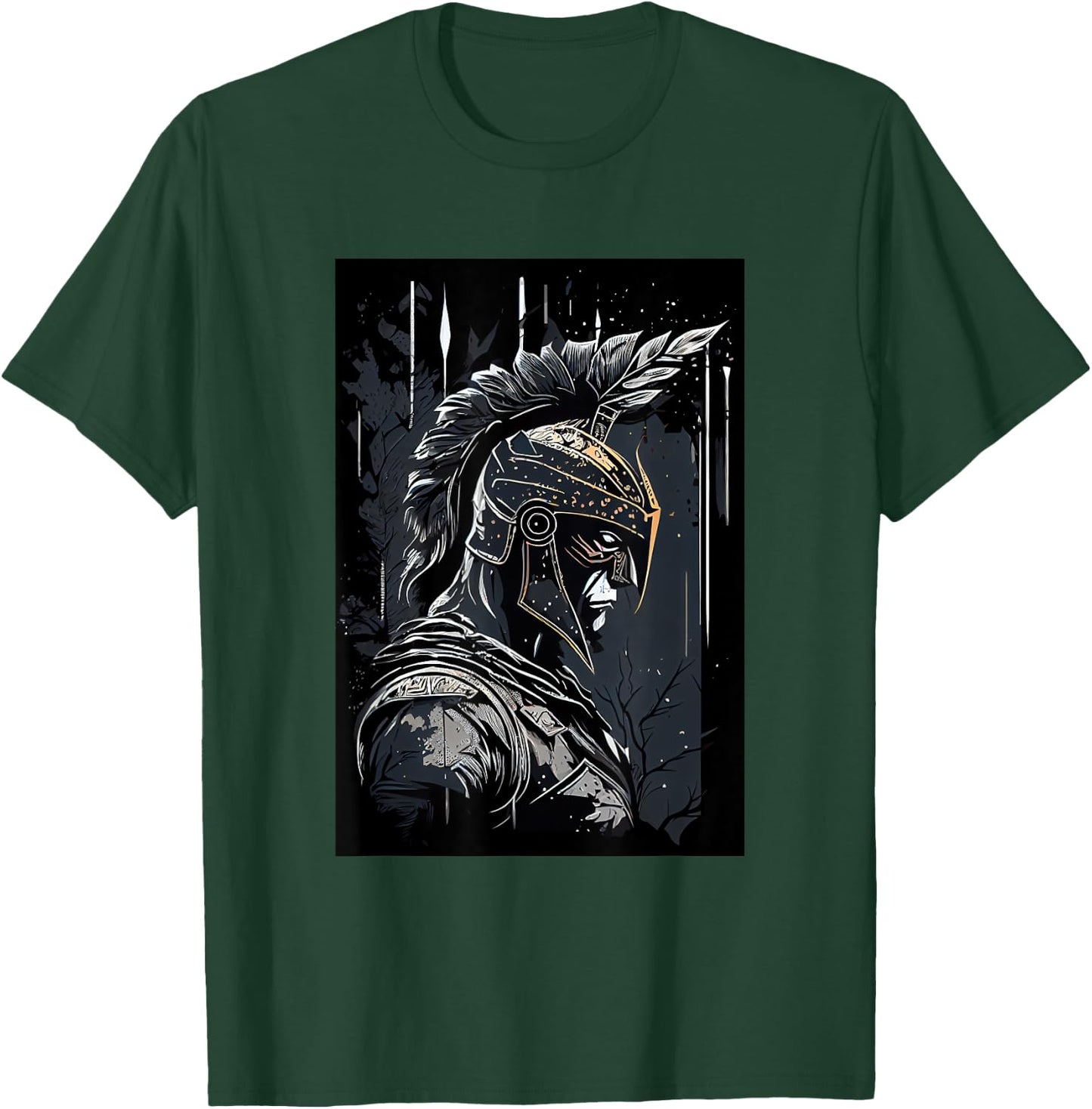 Epic Motivational Spartan Warrior Trojan Warrior Gladiator T-Shirt - T-Shirt | Forest