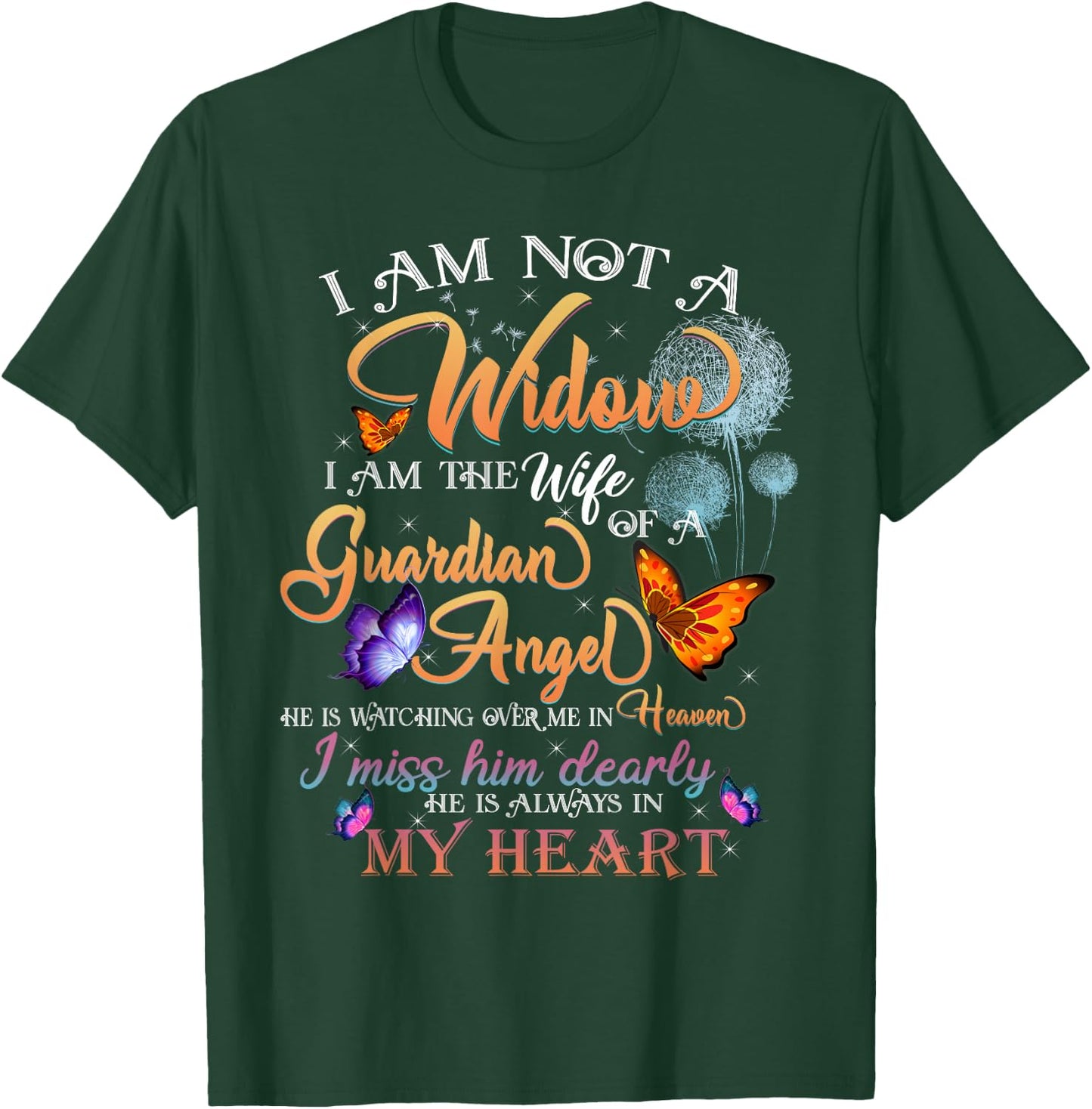 My Husband's Wings Were Ready But My Heart Was Not Memories T-Shirt - T-Shirt | Forest