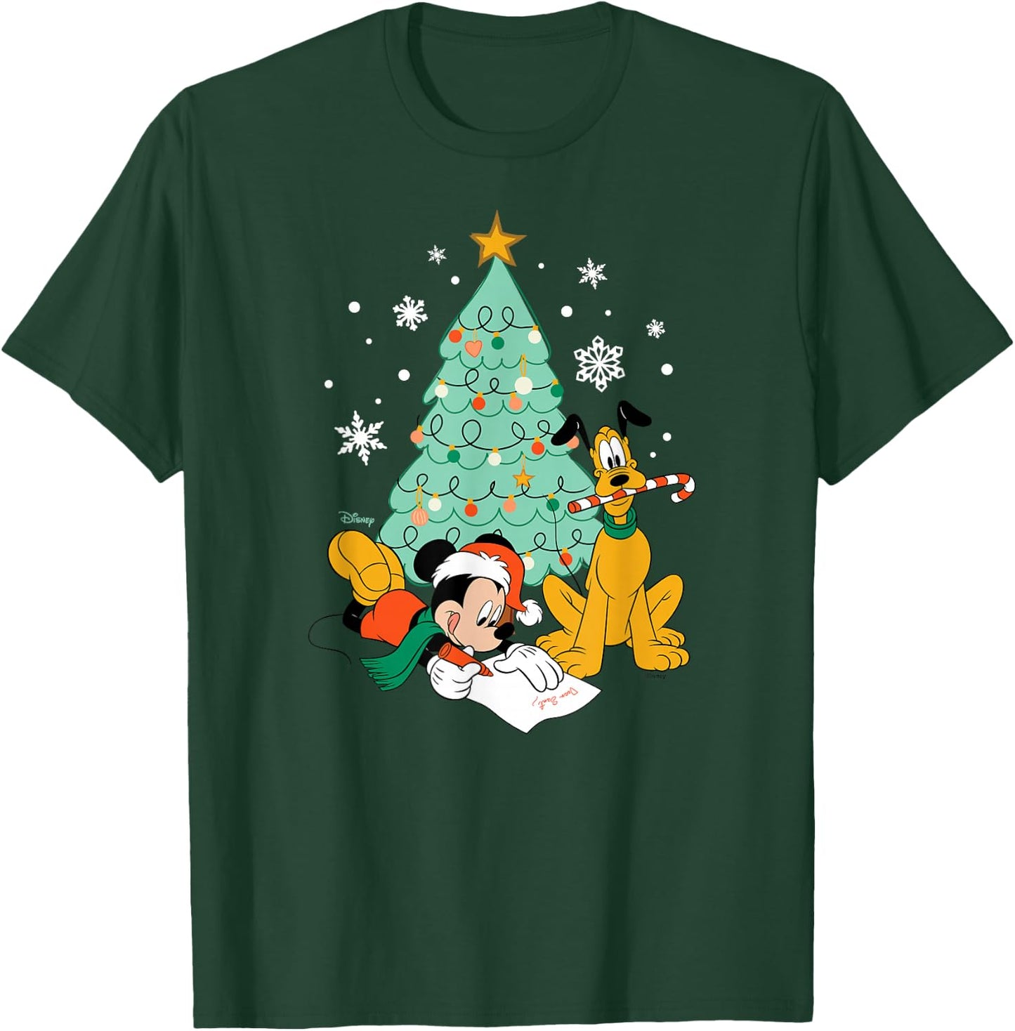 Mickey & Pluto - XMAS Tree T-Shirt - T-Shirt | Forest