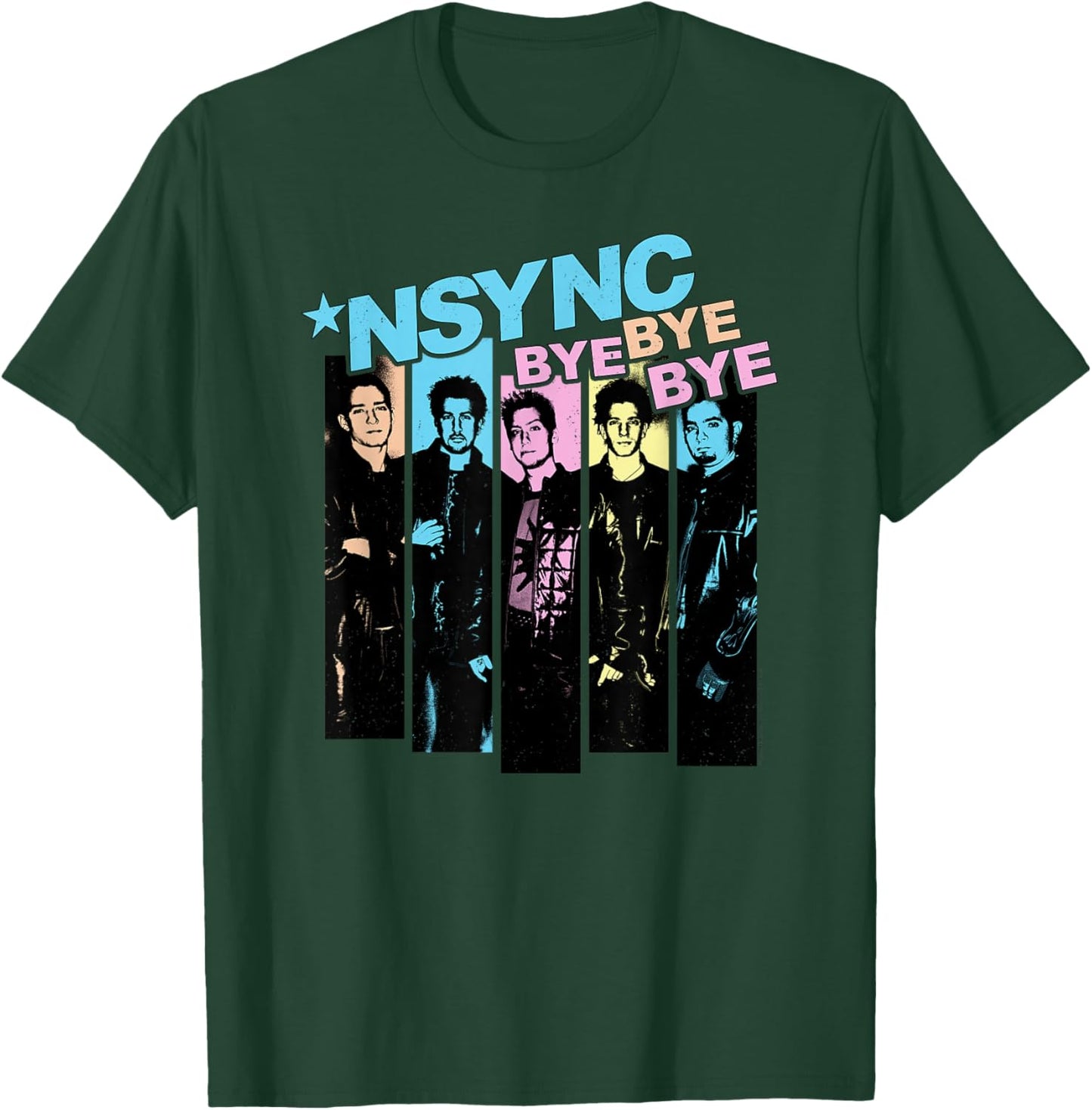 NSYNC Official Neon Bye Bye Bye T-Shirt - T-Shirt | Forest