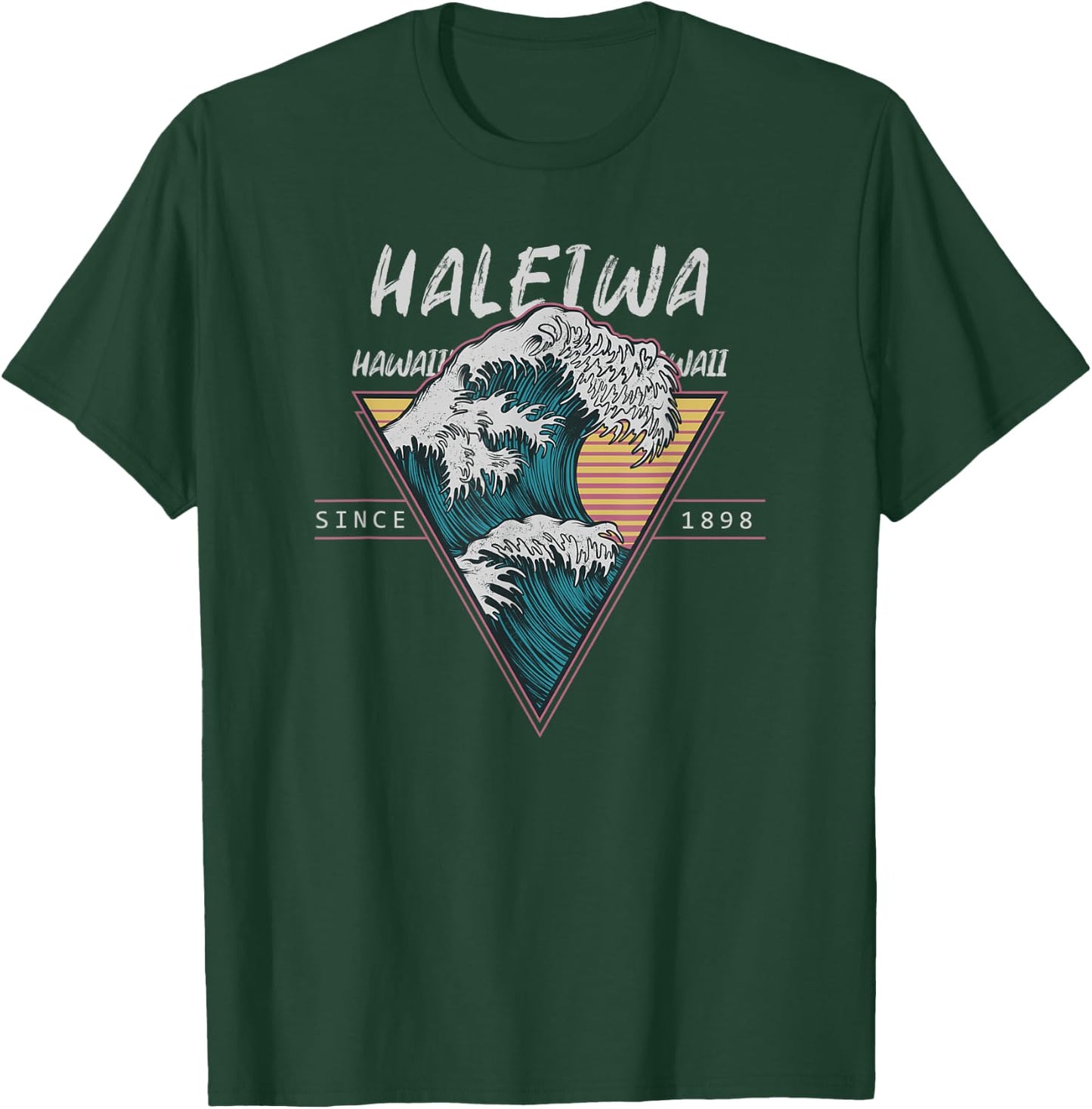 Haleiwa Oahu Hawaii Surf Great Wave T-Shirt - T-Shirt | Forest