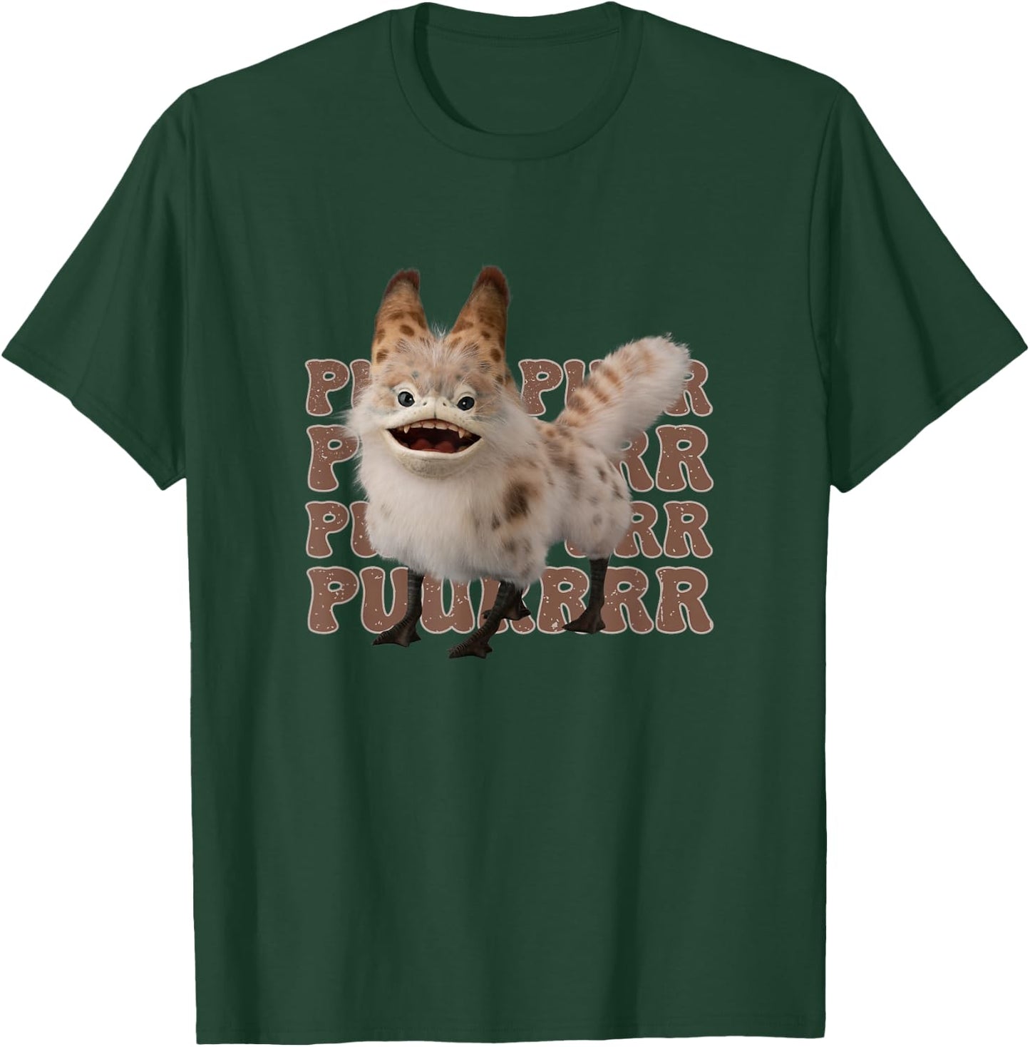 Star Wars: Ahsoka Loth-Cat Vintage Purr Logo Text Stack T-Shirt - T-Shirt | Forest