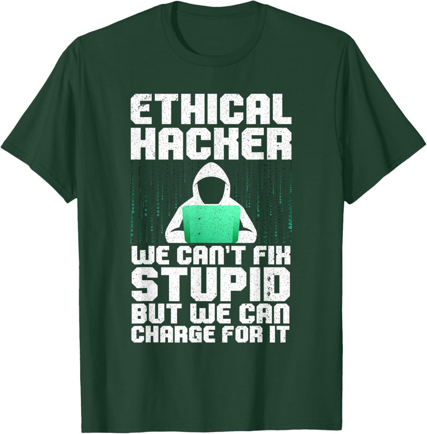Cool Ethical Hacking Art Women Cybersecurity Science T-Shirt - T-Shirt | Forest