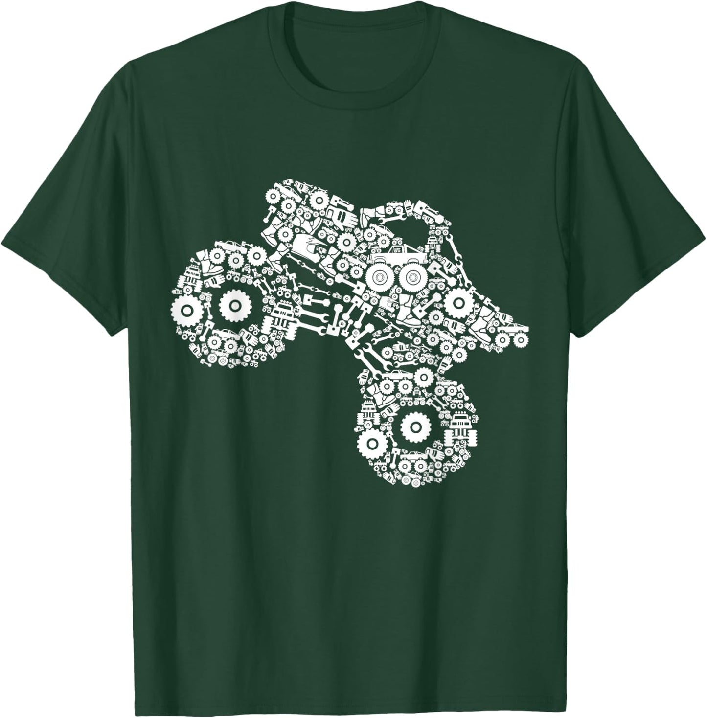 Monster Truck Boys Girls Kids T-Shirt - T-Shirt | Forest