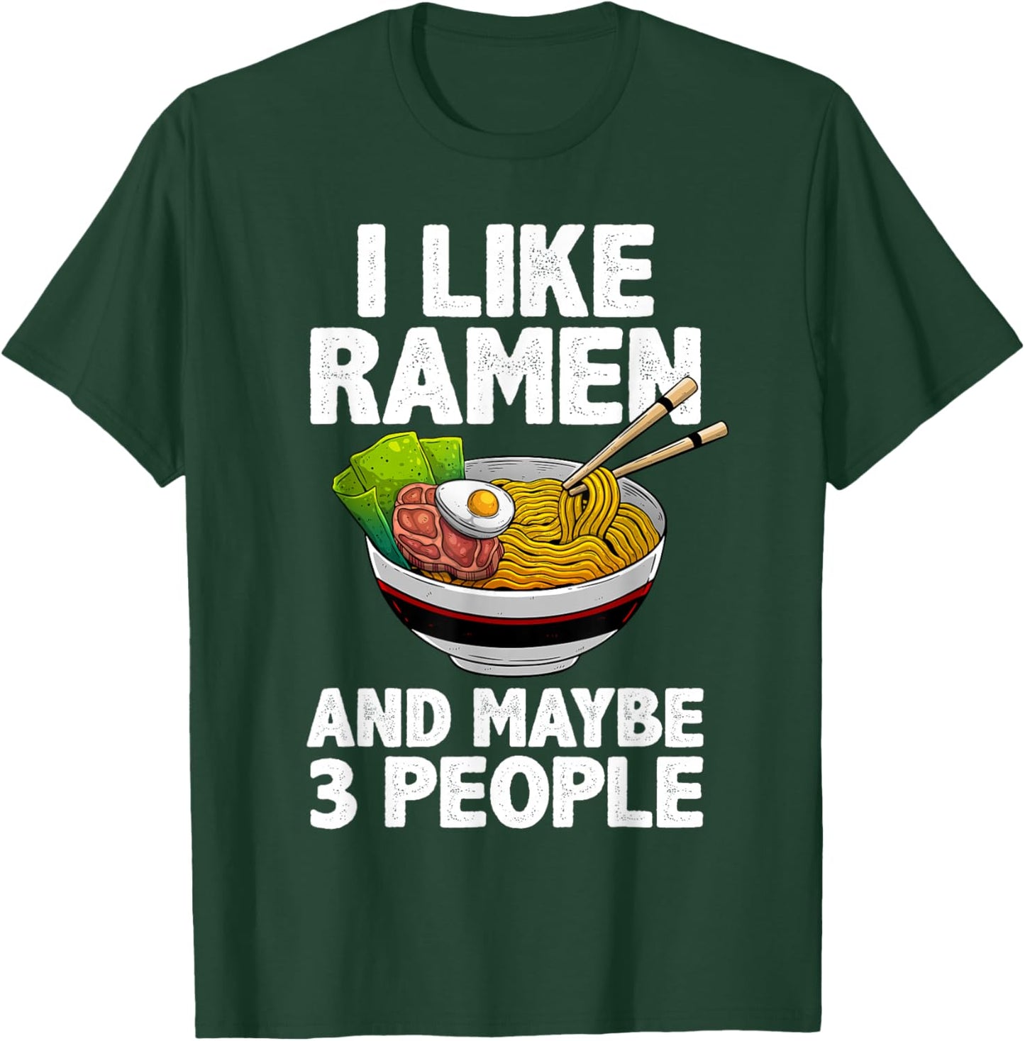 Cool Ramen Women Anime Ramen Noodle Soup Cup Noodles T-Shirt - T-Shirt | Forest