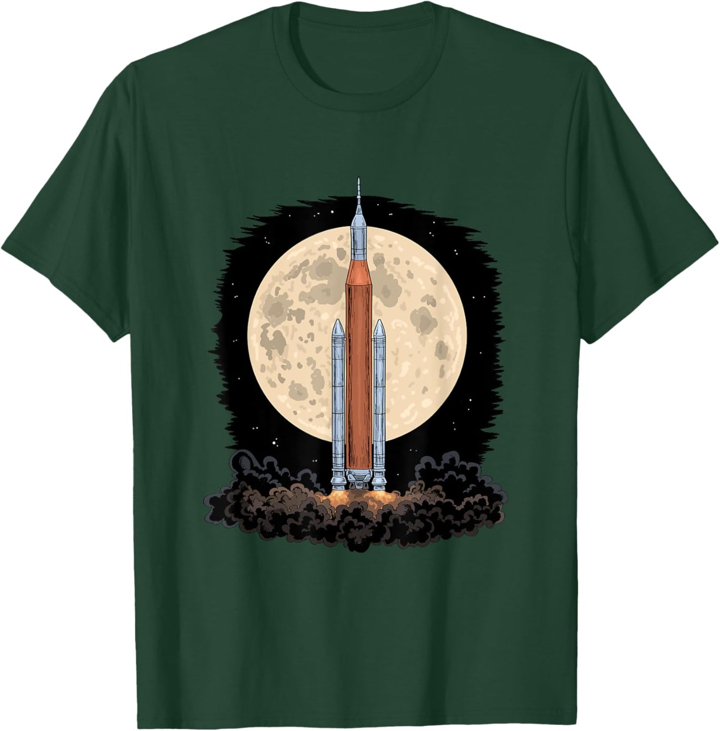 Artemis 1 SLS Rocket Launch Mission To The Moon And Beyond T-Shirt - T-Shirt | Forest