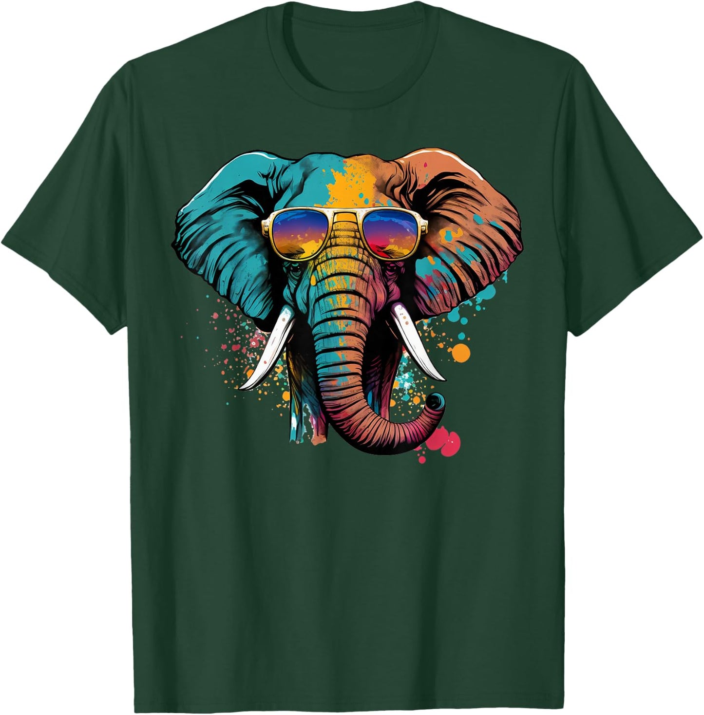 Cute Elephant Lover Animal on Elephant T-Shirt - T-Shirt | Forest