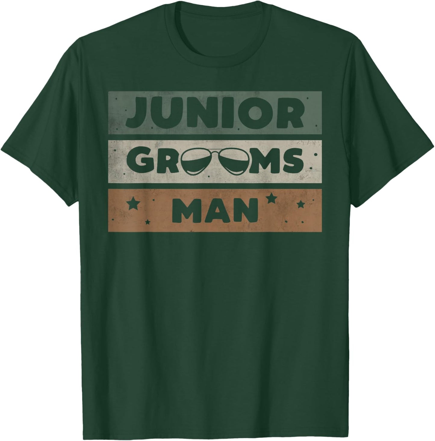 Junior Groomsmen Gifts For Boys Boys' Black Vintage Wedding T-Shirt - T-Shirt | Forest