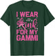 I Wear Pink For My Gammi October Breast Cancer Awareness Day T-Shirt - T-Shirt | Forest