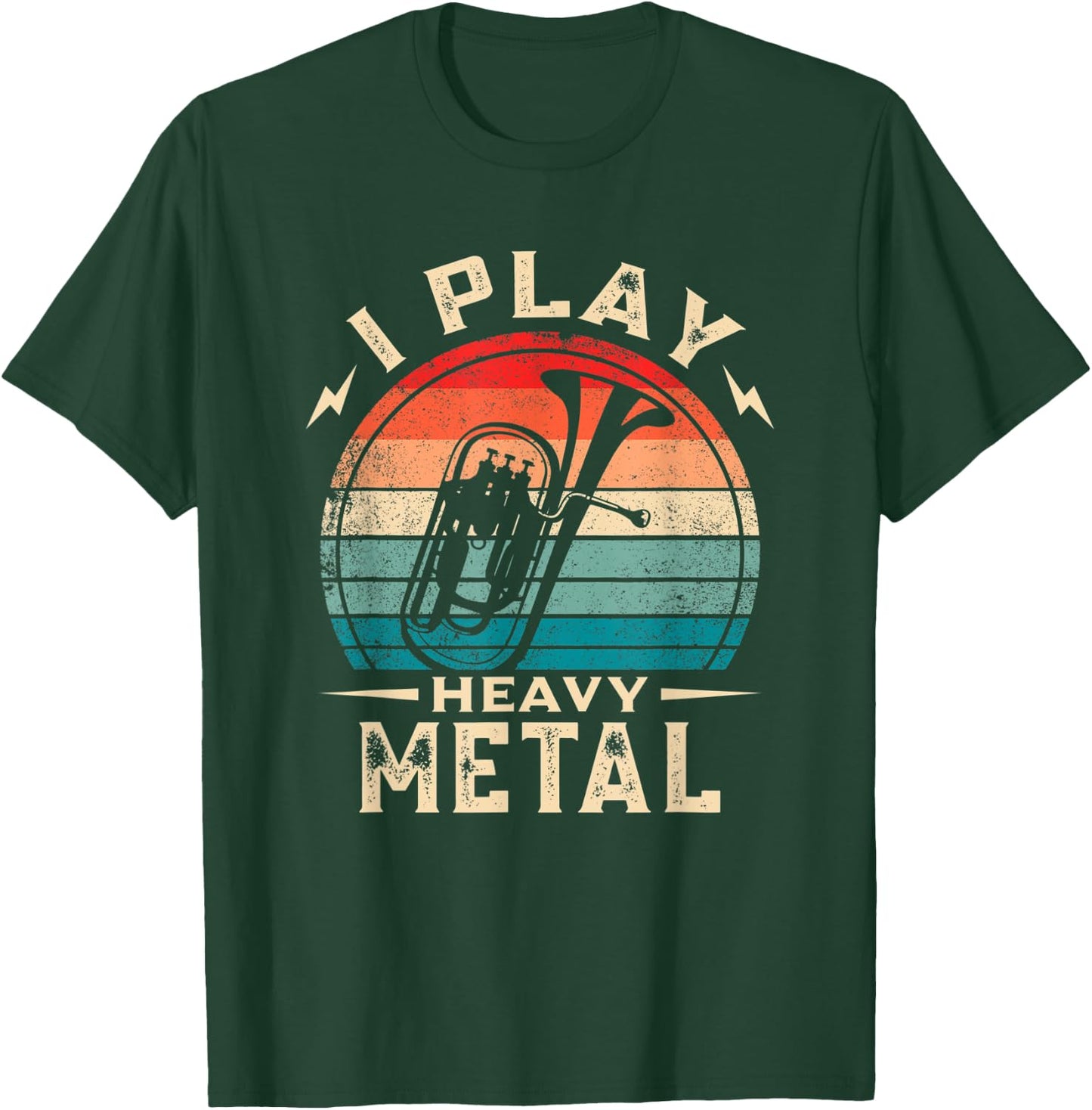 I Play Heavy Metal Funny Euphonium T-Shirt - T-Shirt | Forest