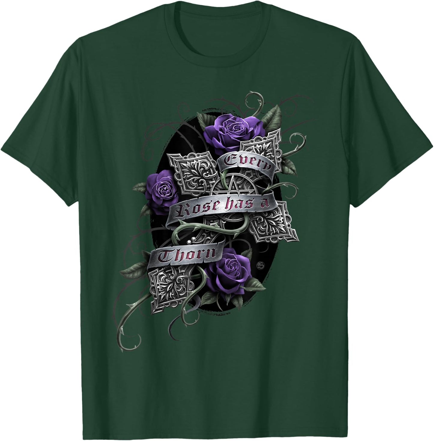 Spiral Original - Every Rose - Gothic Roses T-Shirt - T-Shirt | Forest