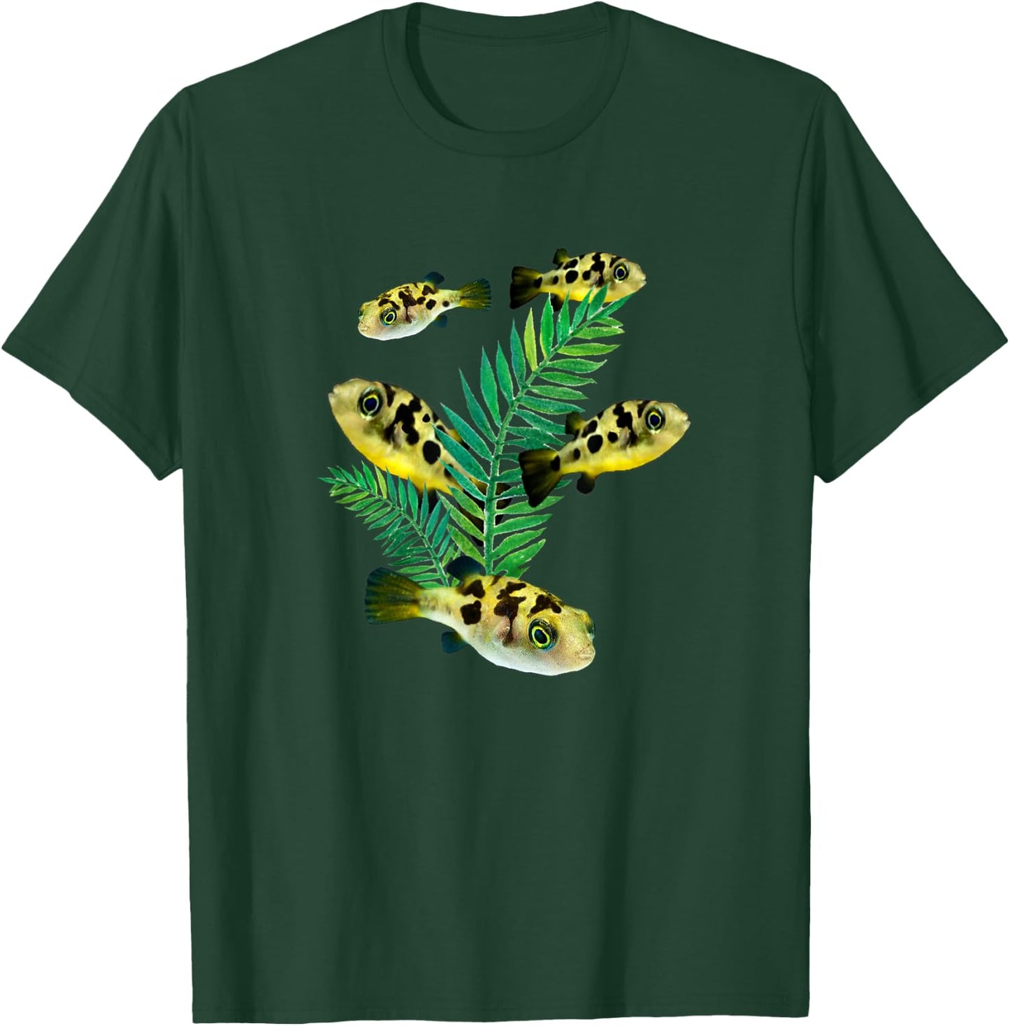 Pea Puffers Aquarium Fish Dwarf Puffer Fish Tank Lovers T-Shirt - T-Shirt | Forest