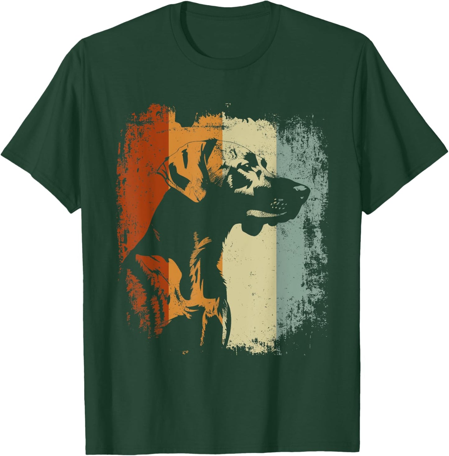 Plott Hound Retro Vintage Design T-Shirt - T-Shirt | Forest
